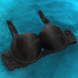 Victoria's Secret Size 36C/C80 Dream Angels Lace Push-Up Bra (black)